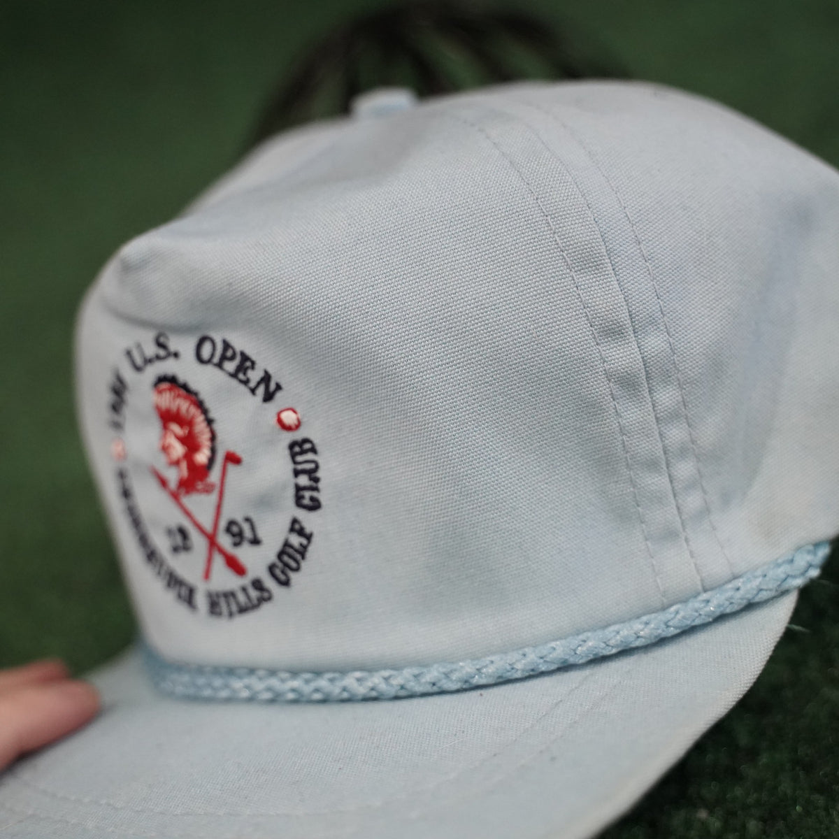 Vintage 1986 U.S. Open Shinnecock Hills Rope Hat - Light Blue