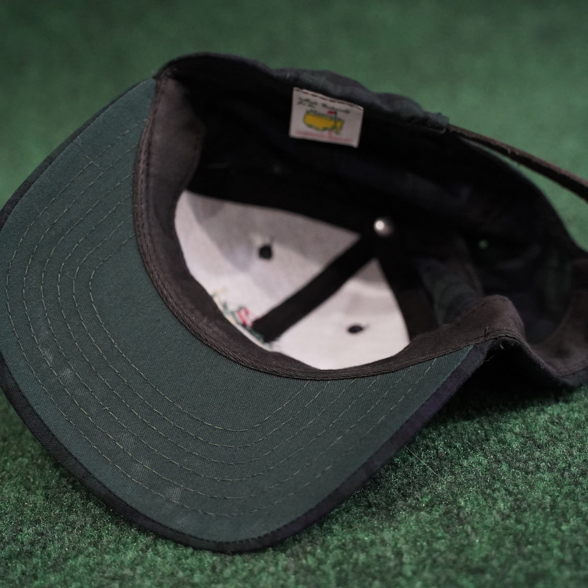 Vintage Masters Plaid Golf Hat - Navy
