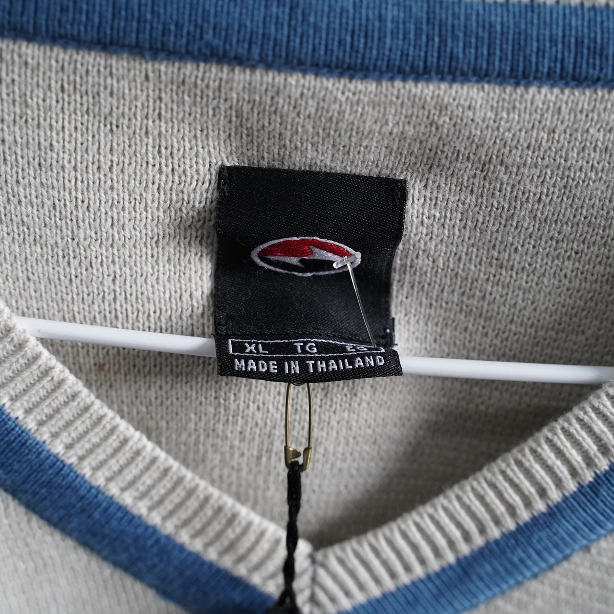 Vintage Nike Golf Sweater Vest - White/Navy - XL