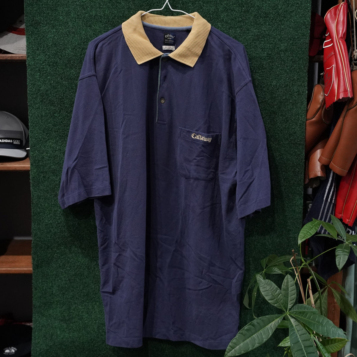 Vintage Callaway Golf Polo - Navy/Tan