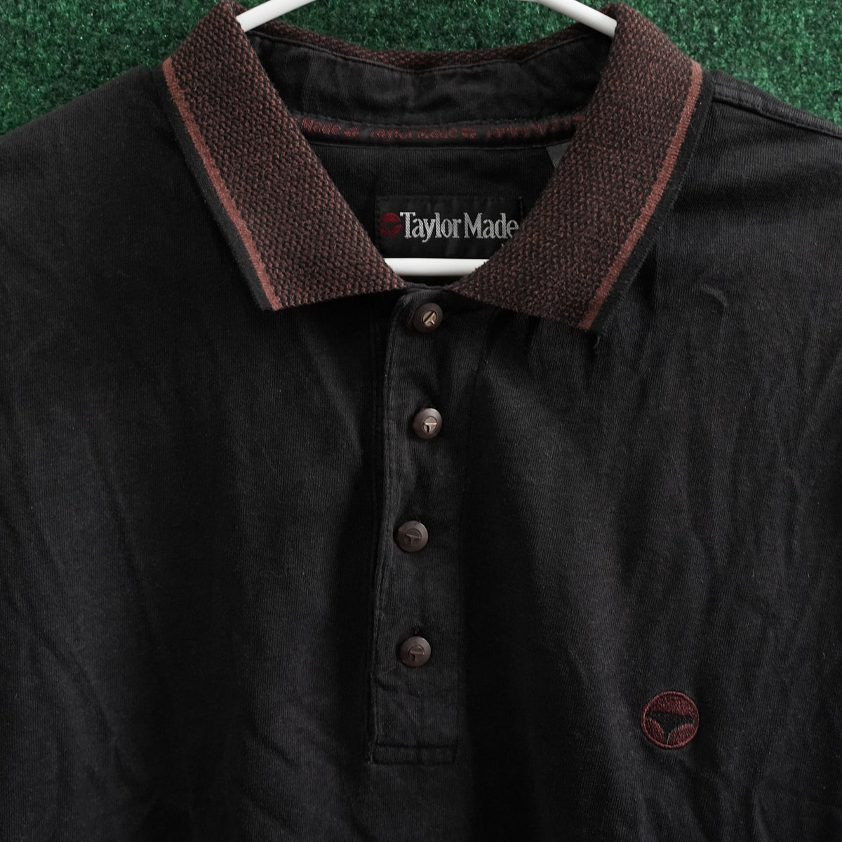 Vintage TaylorMade Polo - Black/Brown Trim