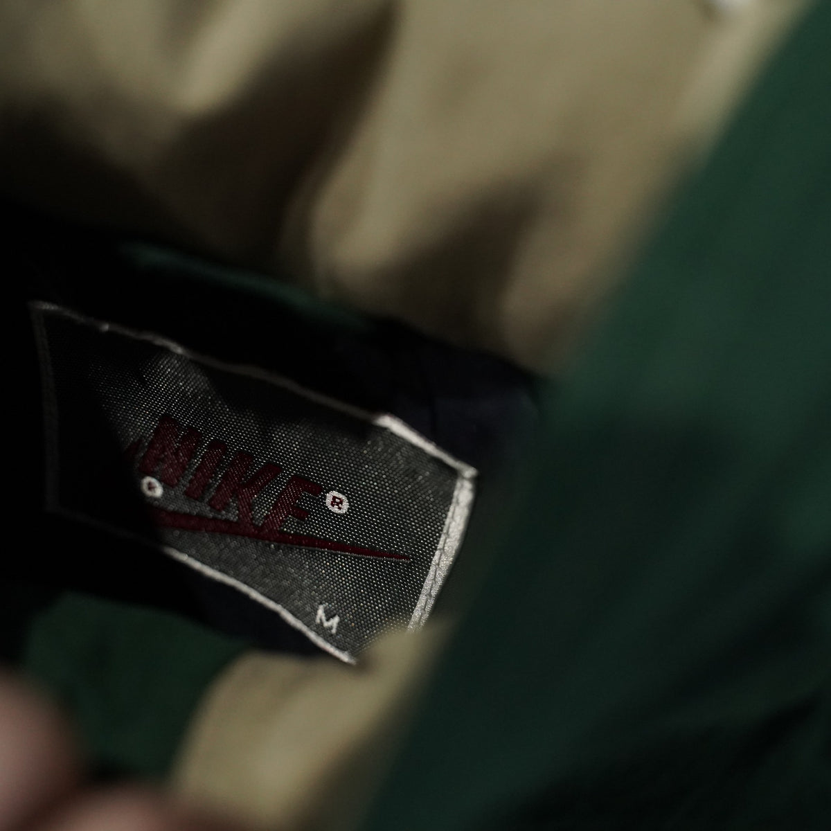 Vintage Nike Full-Zip Windbreaker - Dark Green - M