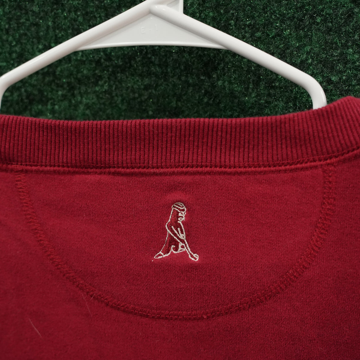 Vintage Ping Applique Crewneck Sweatshirt - Red (L)