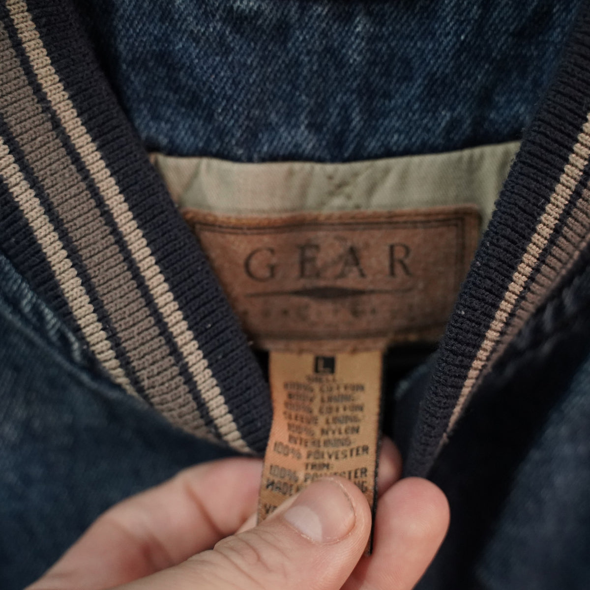 Vintage Callaway Golf Denim Varsity Jacket - Blue (L)