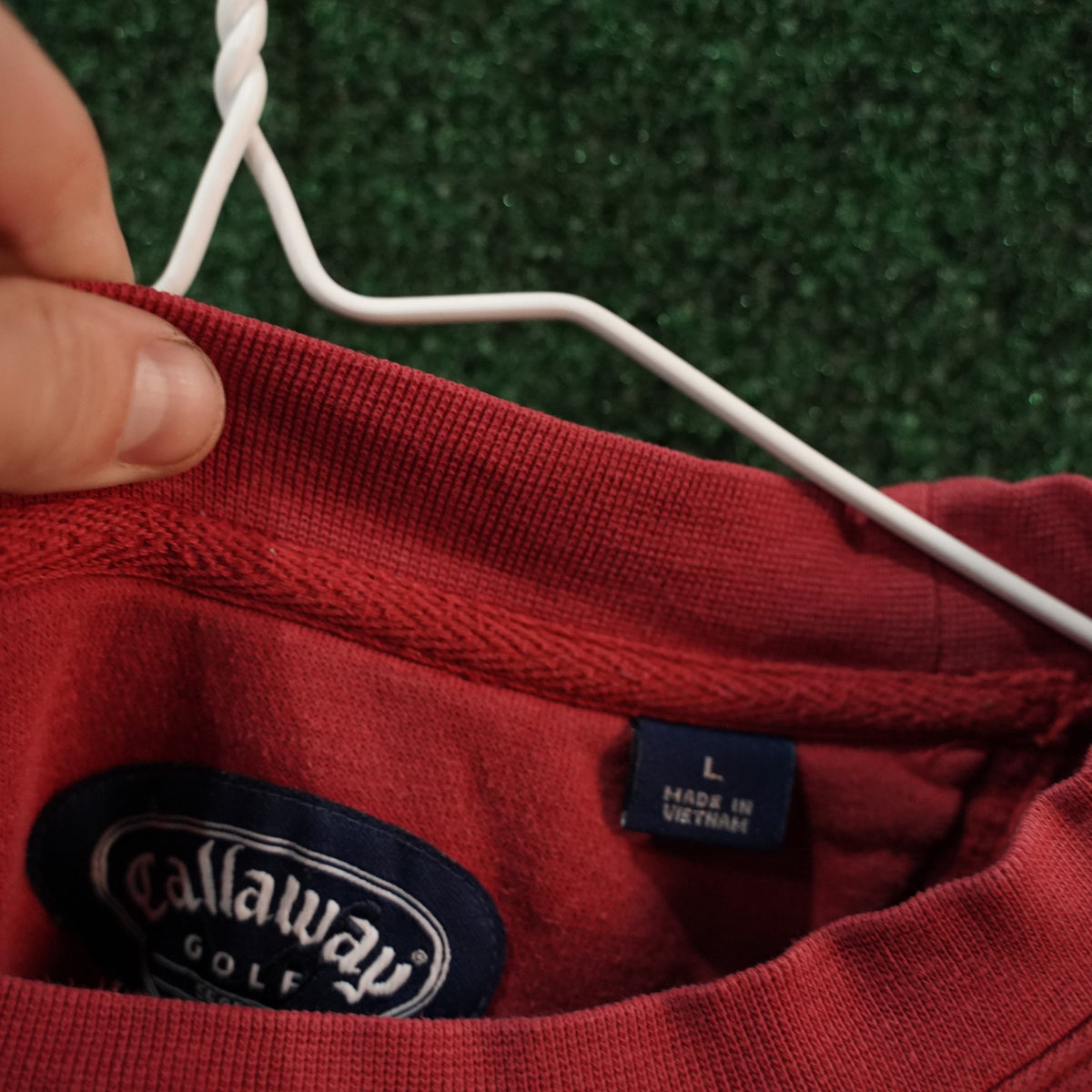 Vintage Callaway Golf Script Crewneck Sweatshirt - Red (L)