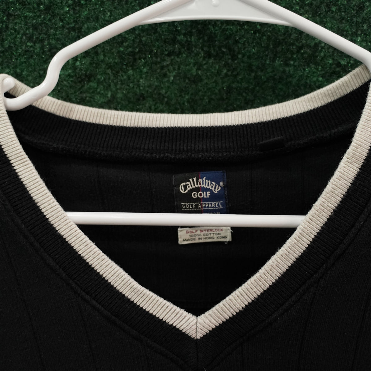 Vintage Callaway V-Neck Pullover - Black (L)