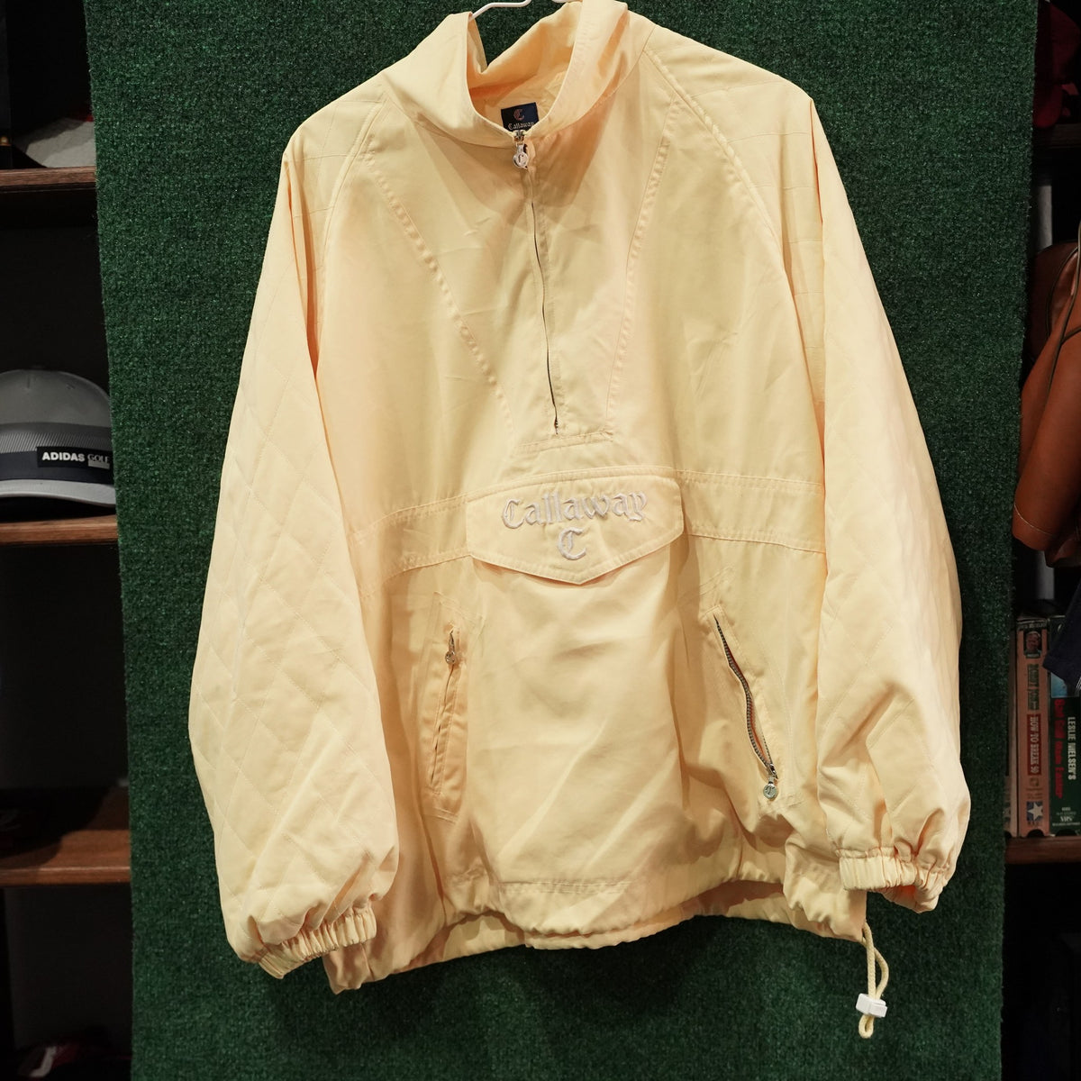 Vintage Callaway Half-Zip Pullover Windbreaker - Cream