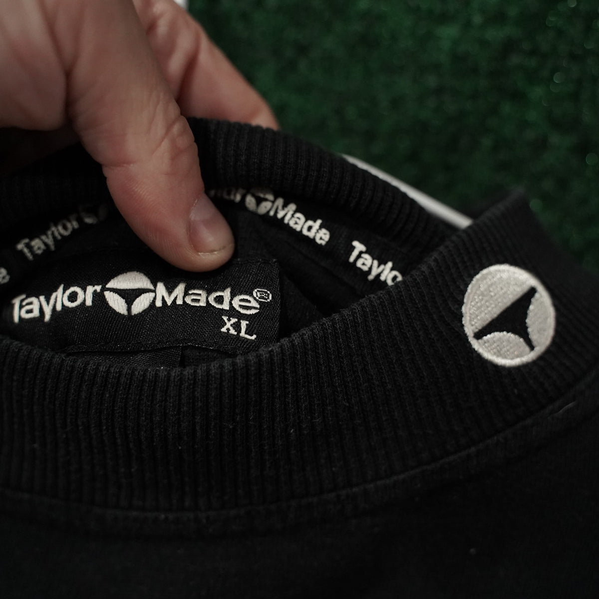 Vintage TaylorMade Mock-Neck Pullover - Black/White - XL