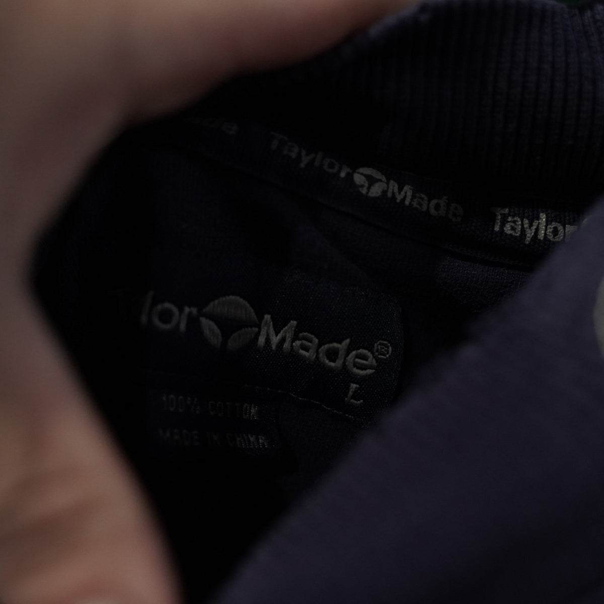 Vintage TaylorMade Mock-Neck Pullover - Navy/White - L
