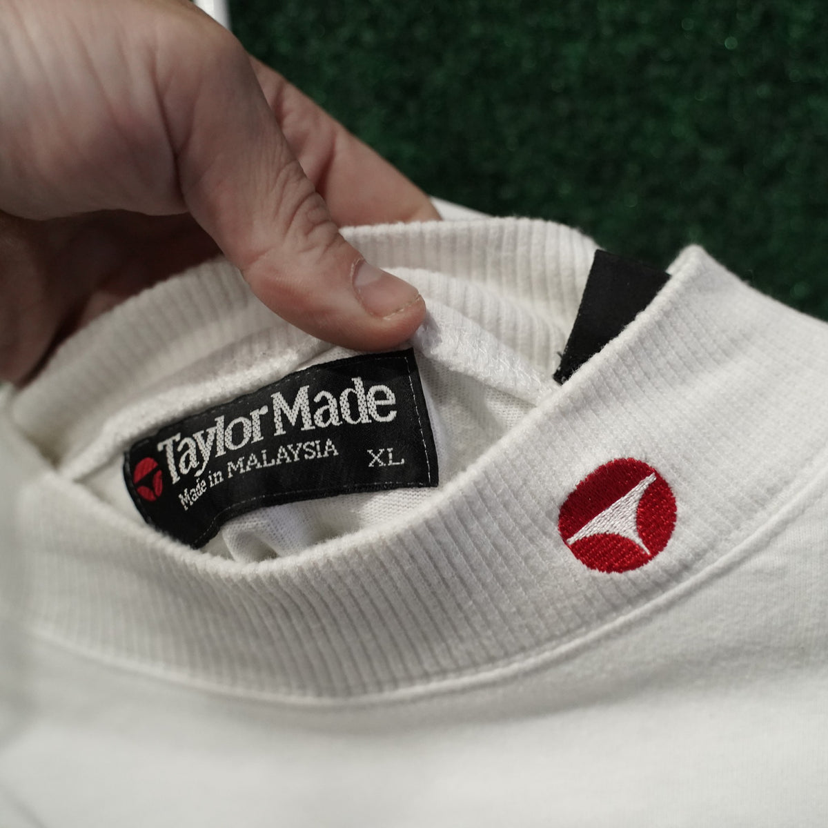 Vintage TaylorMade Mock-Neck Pullover - White - XL