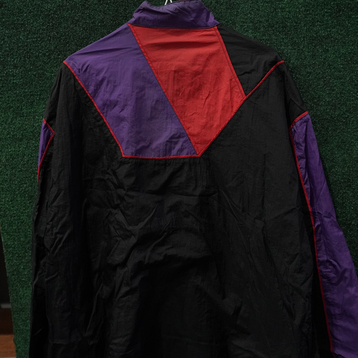 Vintage TaylorMade Quarter-Zip Windbreaker - Purple/Black - L