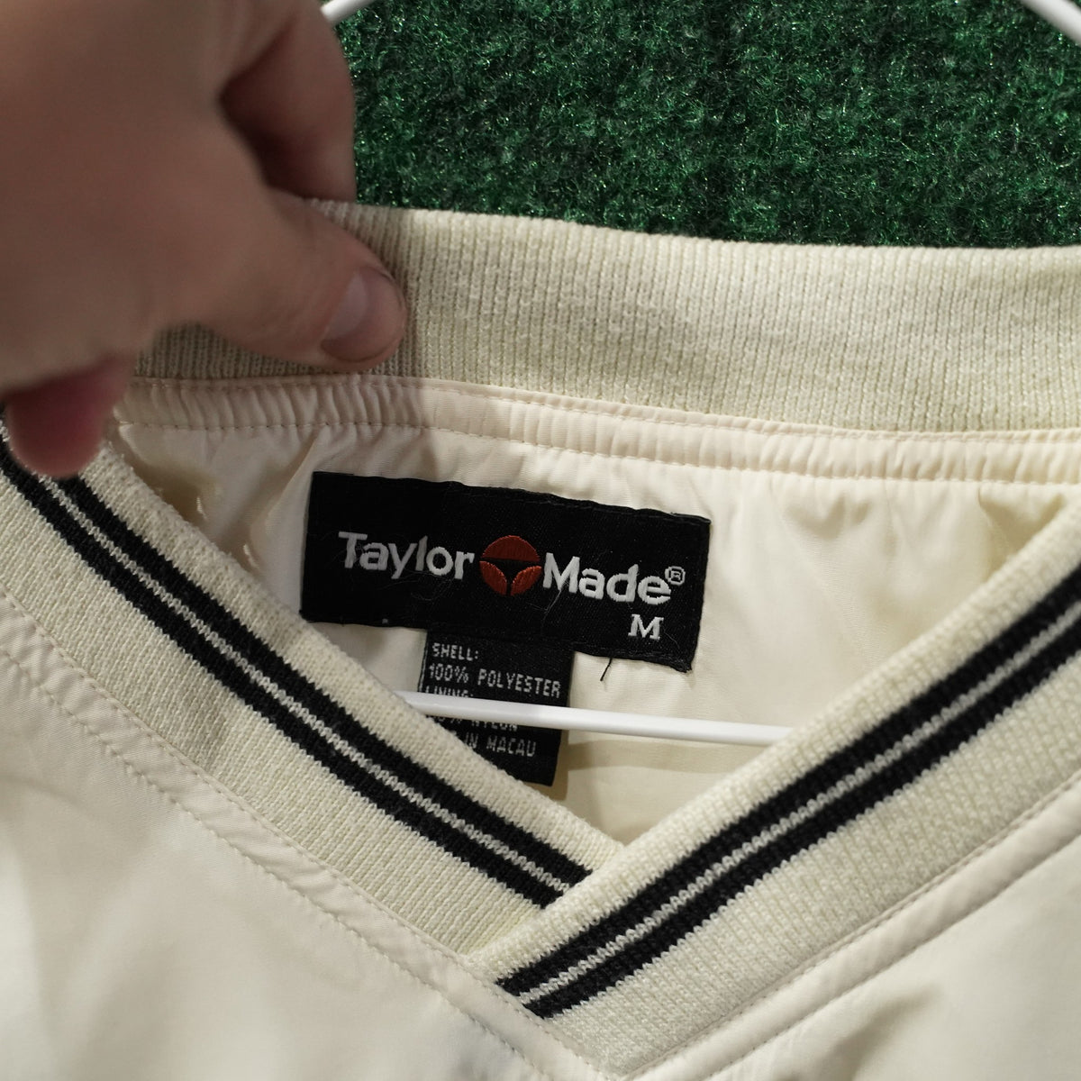 Vintage TaylorMade V-Neck Windbreaker - White/Black - M