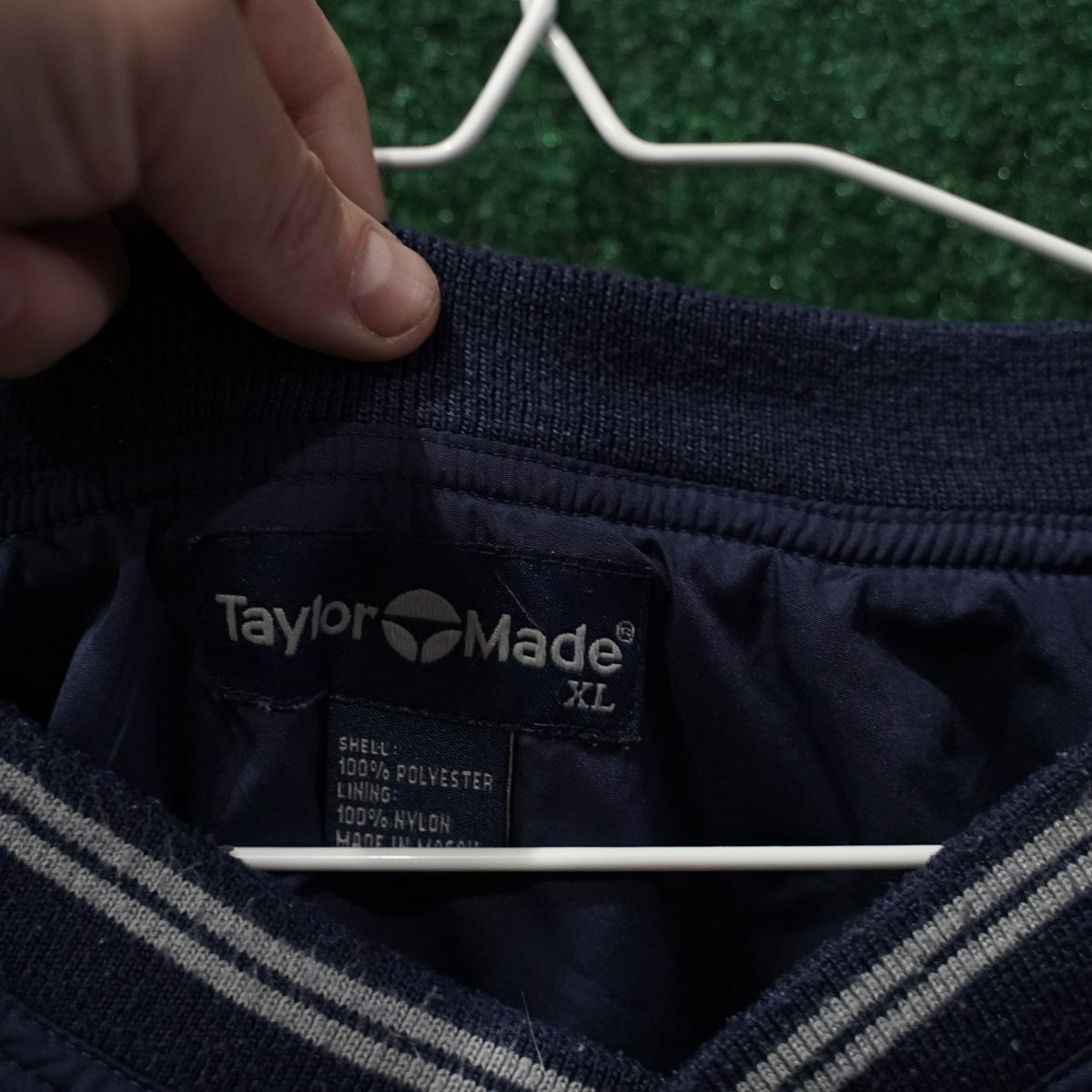 Vintage TaylorMade V-Neck Windbreaker - Navy - XL