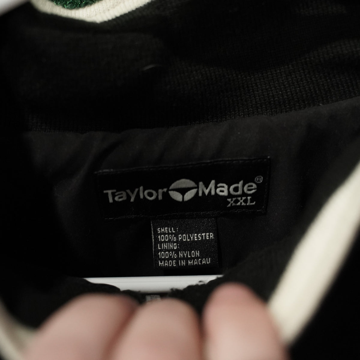 Vintage TaylorMade Quarter-Zip Windbreaker - Black/White - XXL