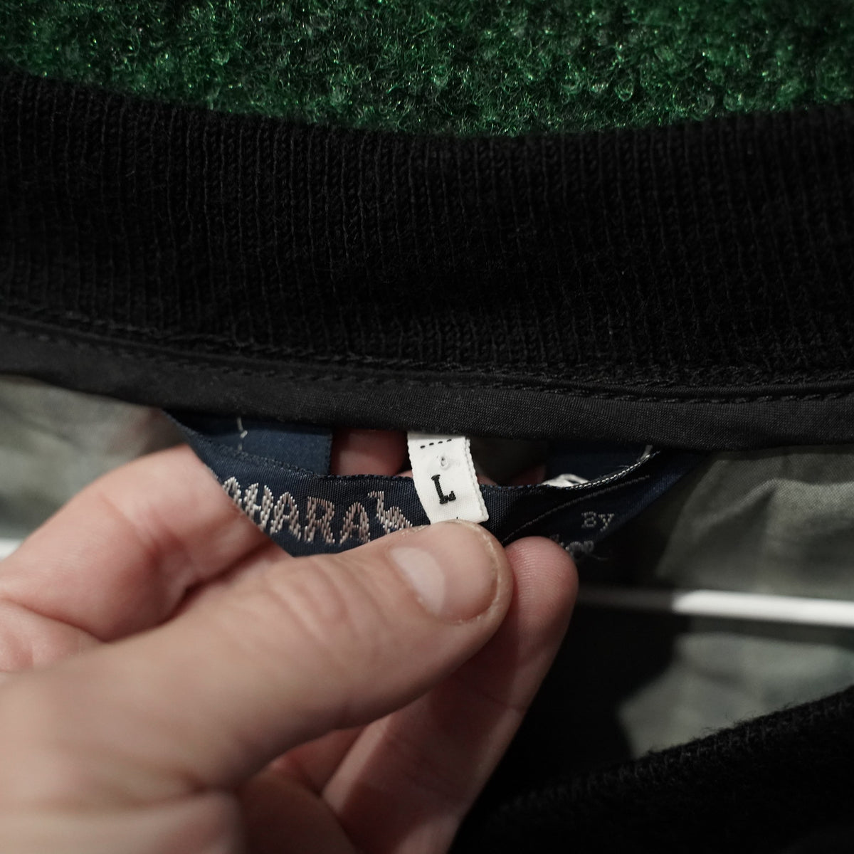 Vintage FootJoy Plaid V-Neck Pullover - Black/Gray