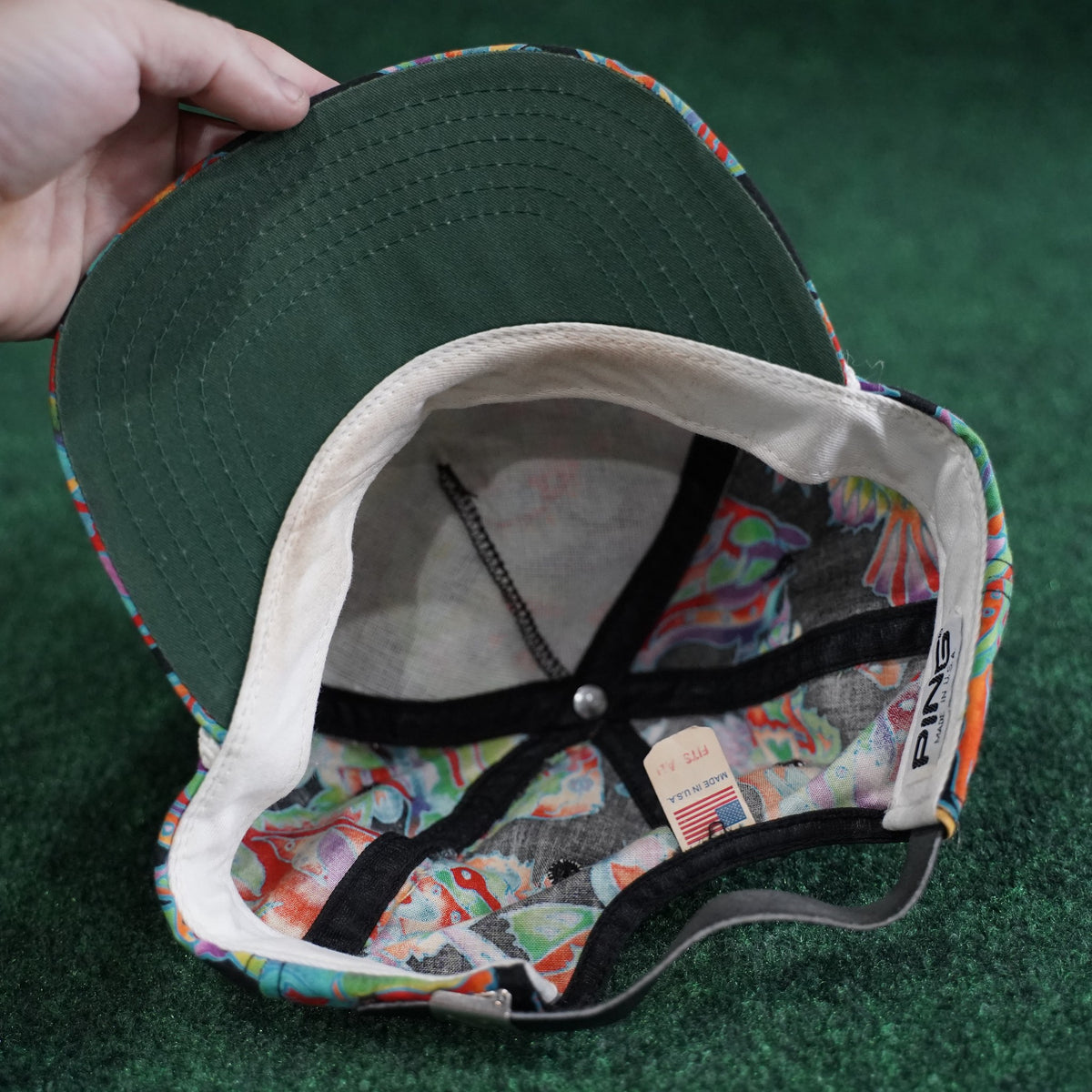 Vintage Ping Rope Hat - Tropical Floral Fish