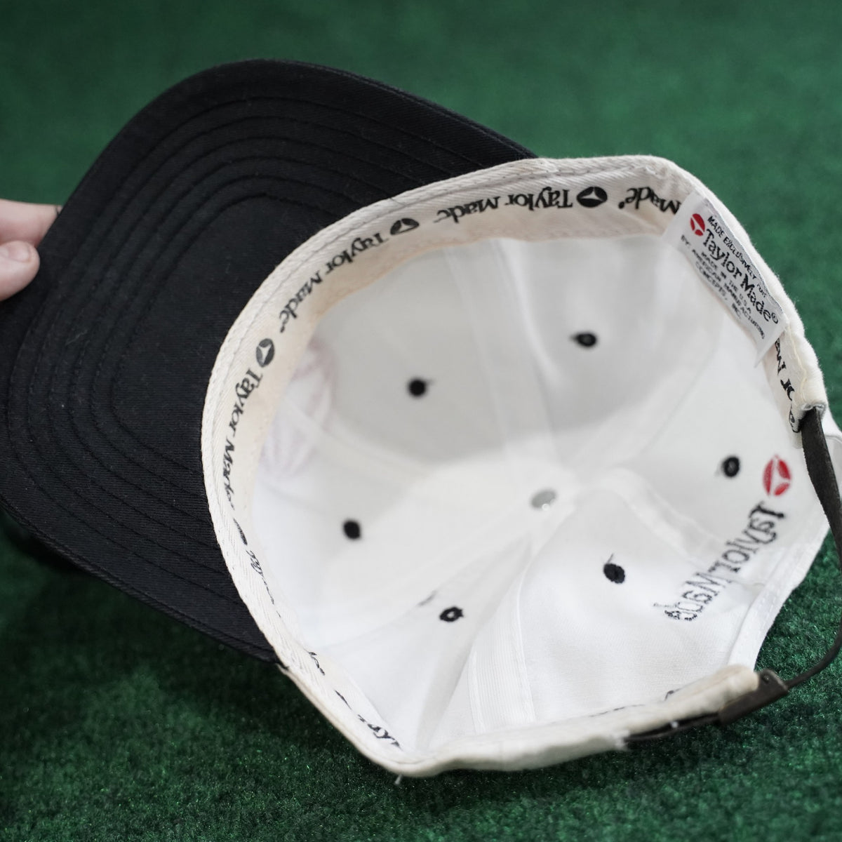 Vintage TaylorMade Circle Logo Hat - White/Black