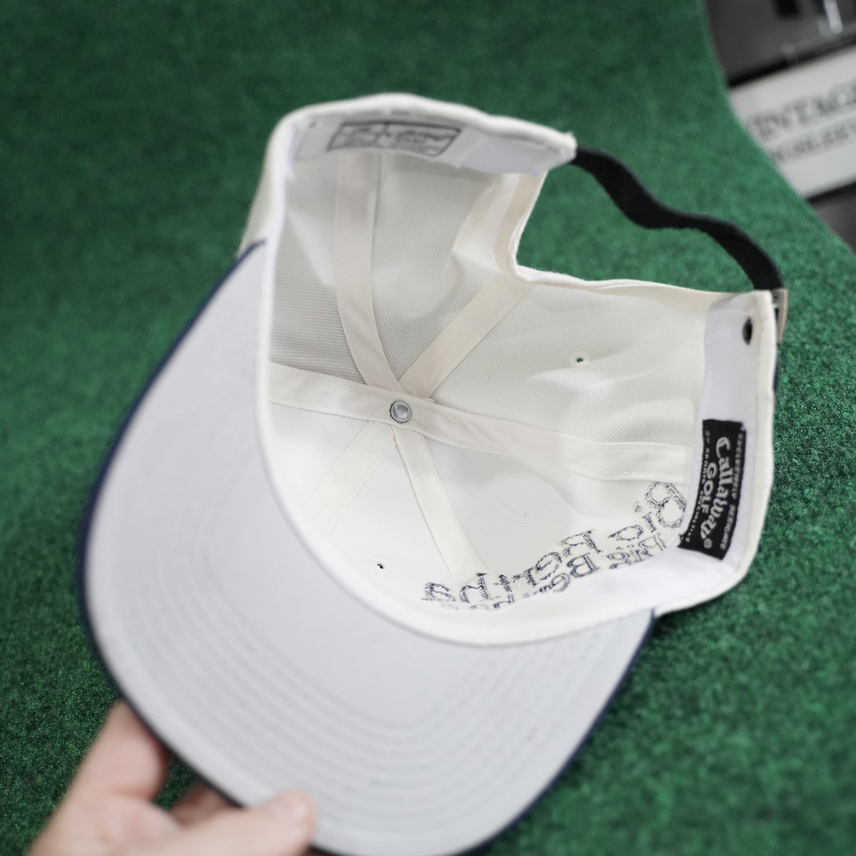 Vintage Callaway 'Big Bertha' Rope Hat - White/Navy