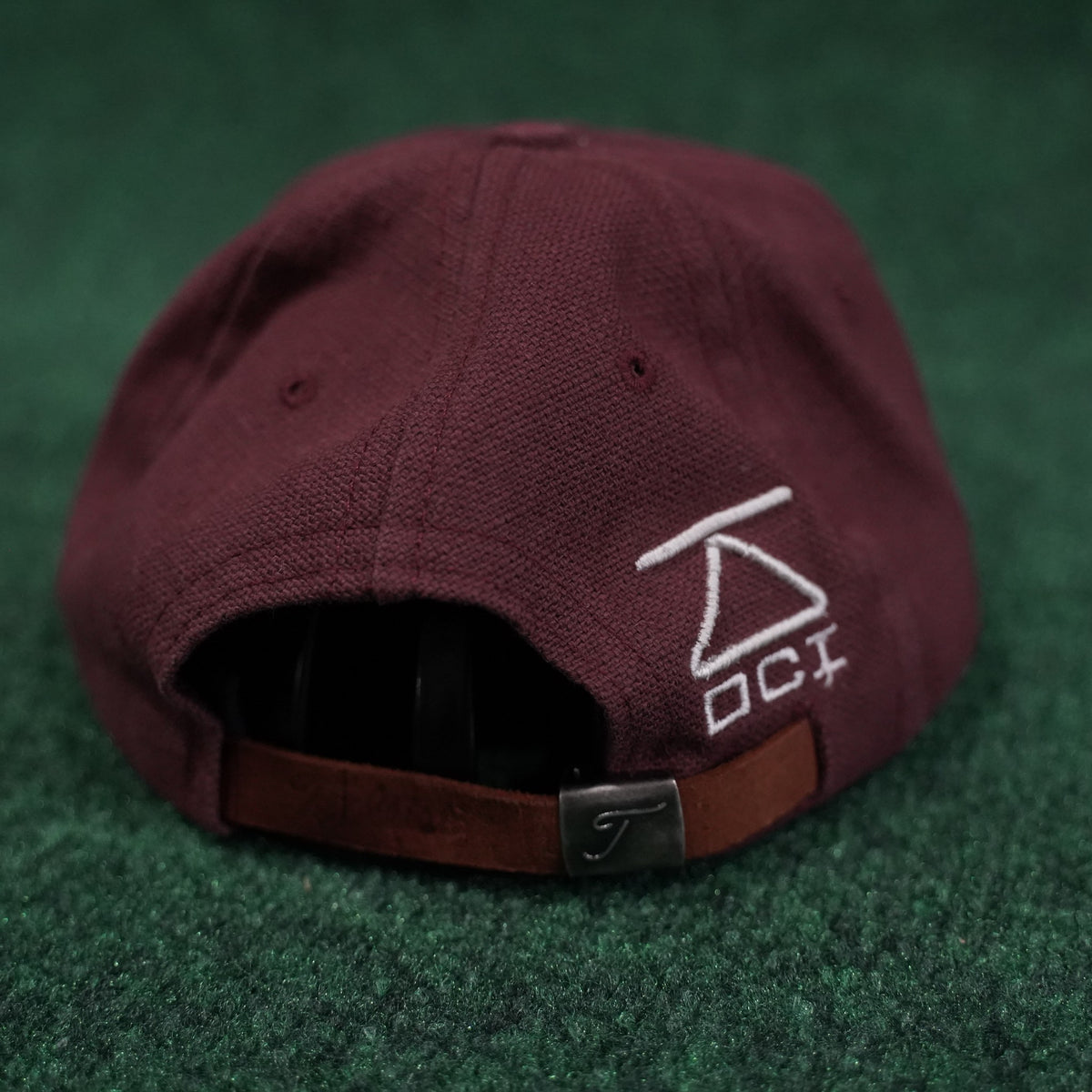 Titleist Strap-Back Hat (All Maroon, White Script)