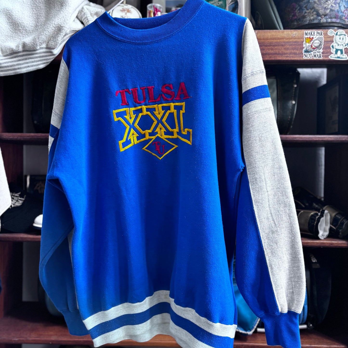 Vintage Tulsa sweatshirt blue