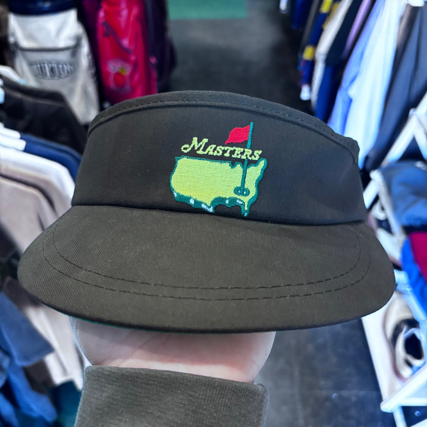 Vintage Black Masters Visor