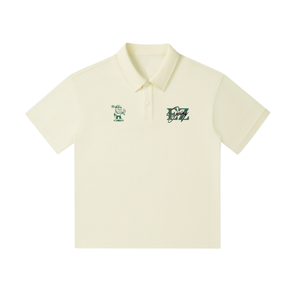 Drop Shoulder Short-Sleeve Polo