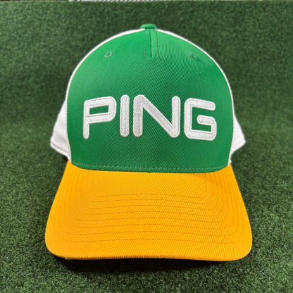Vintage Ping 3 Tone Snapchack Green and Yellow
