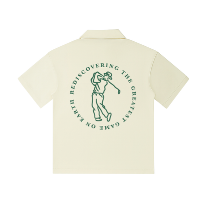 Drop Shoulder Short-Sleeve Polo