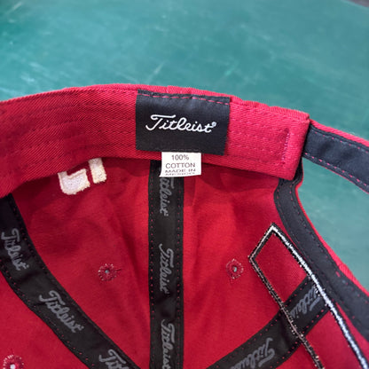 Vintage Mint Red Titleist Footjoy Strapback Hat