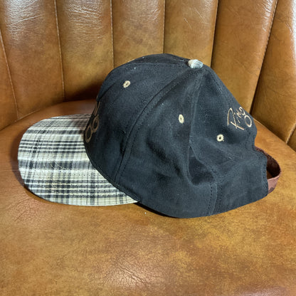 Vintage plaid Ping leather strapback hat