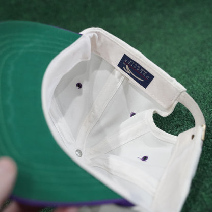 Vintage Duckster Hauppauge Country Club Hat - White/Purple