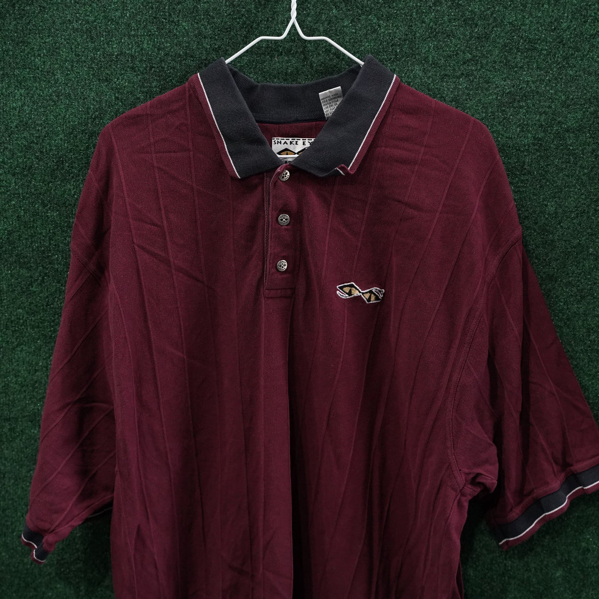 Vintage Snake Eyes Golf Polo - Burgundy