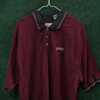 Vintage Snake Eyes Golf Polo - Burgundy