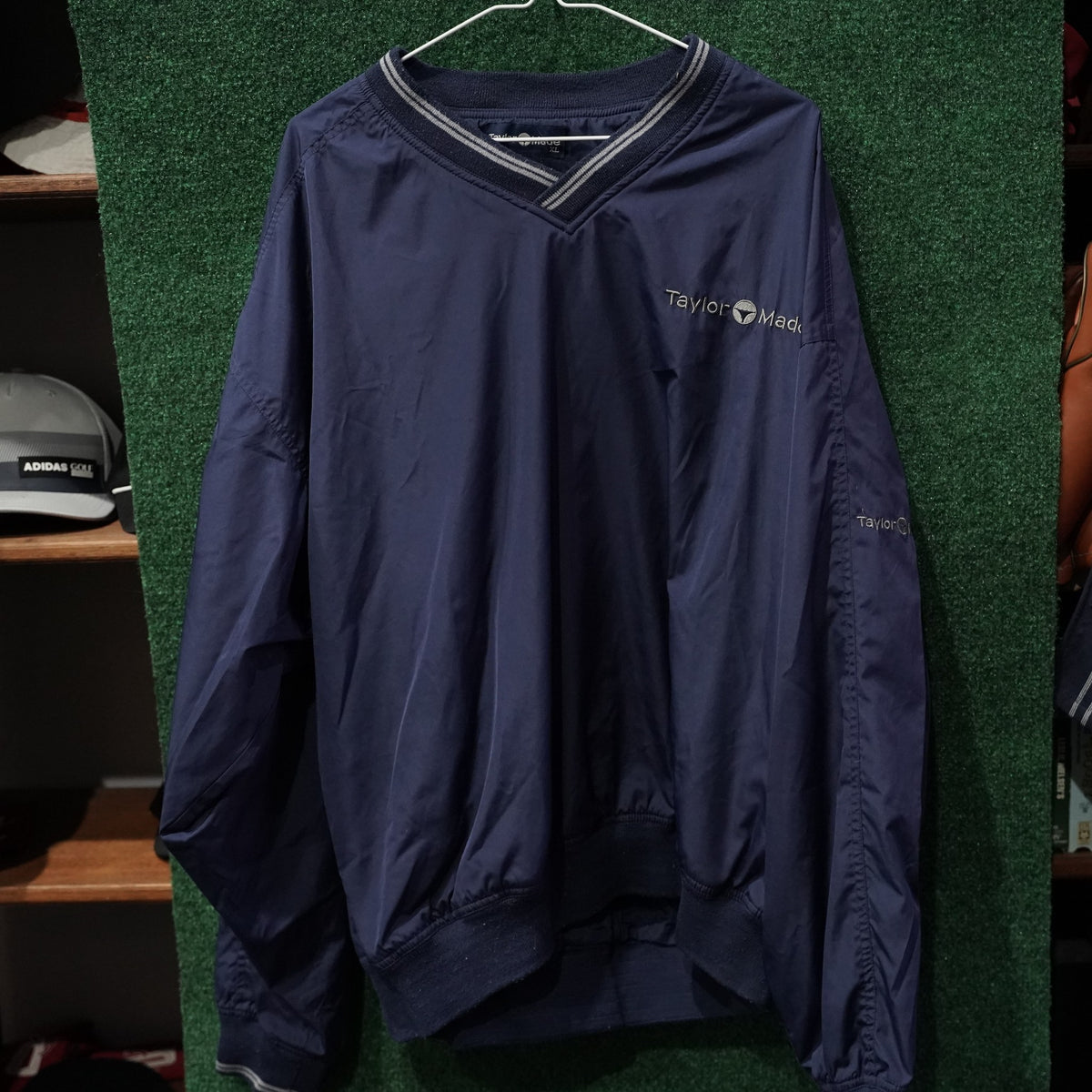 Vintage TaylorMade V-Neck Windbreaker - Navy - XL