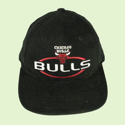 Vintage Black Chicago Bulls Snapback Hat