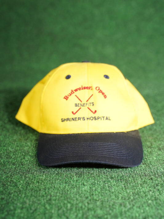 Vintage Budweiser Open Golf Hat Benefits Shriner's Hospital Snapback