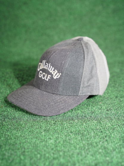 Callaway Golf Hat Three-Tone Gray Embroidered Logo Vintage Style Cap