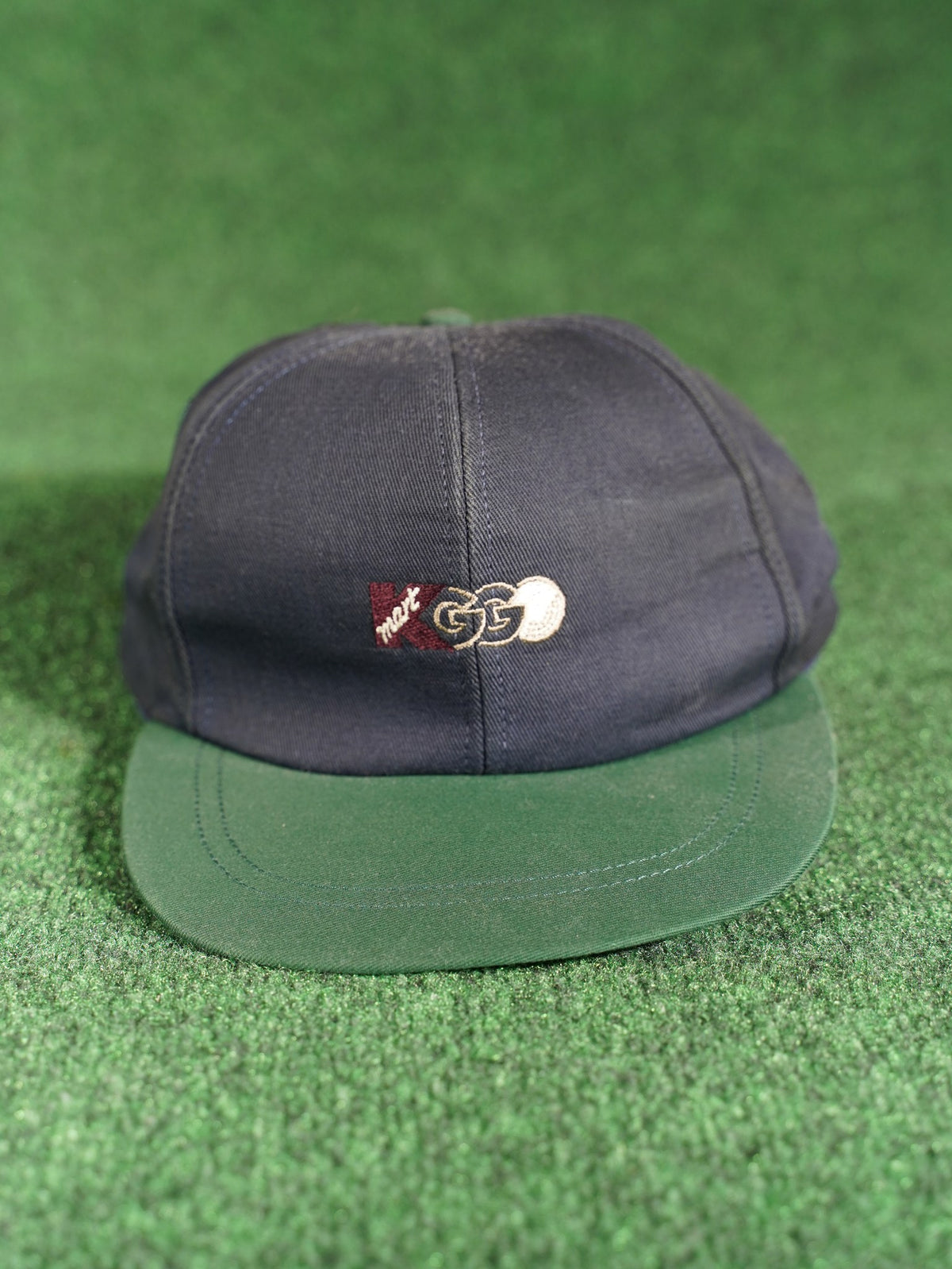 Vintage Kmart Golf Club Hat Izod Club Navy Green Leather Strap Cap