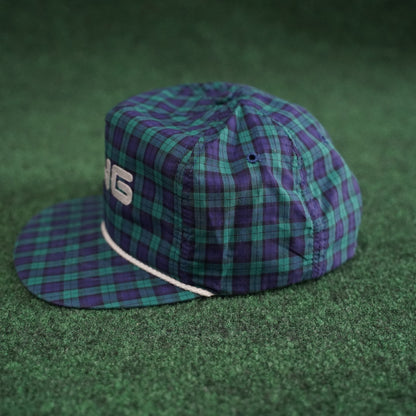 Vintage Ping Rope Hat - Green/Purple Tartan