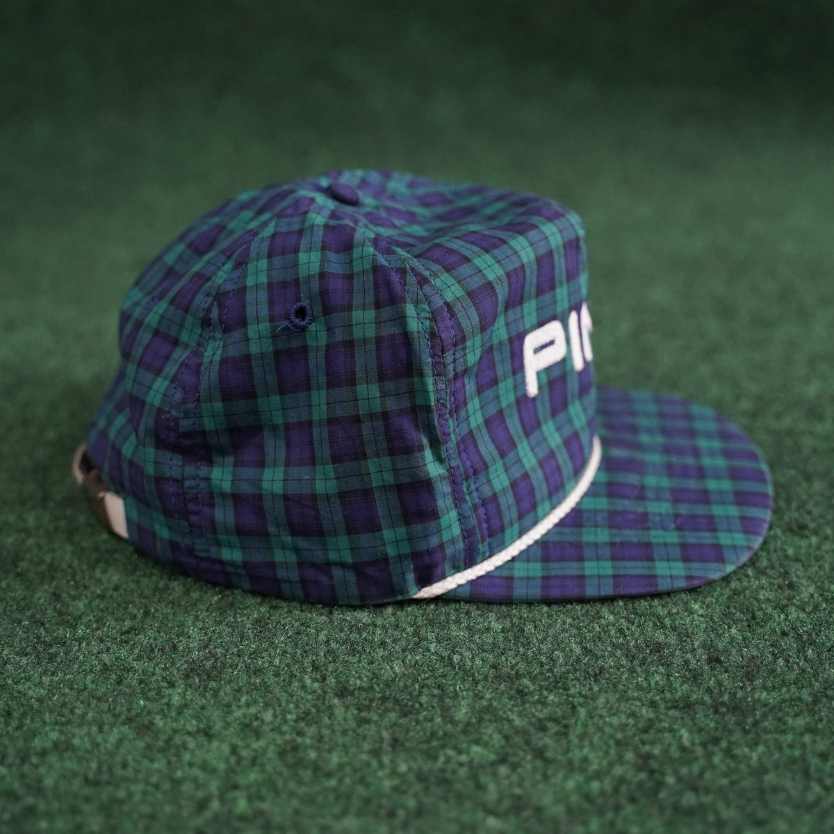 Vintage Ping Rope Hat - Green/Purple Tartan