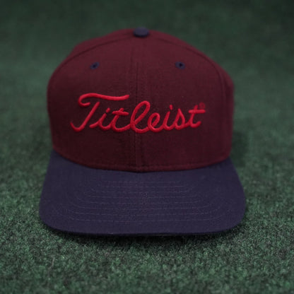 Titleist Mike McGetrick Golf School Strap-Back Hat (Maroon/Navy Brim)