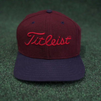Titleist Mike McGetrick Golf School Strap-Back Hat (Maroon/Navy Brim)