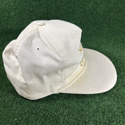Vintage Cadillac Rope Gold Letter Snapback Hat