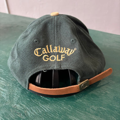 Vintage Callaway Big Bertha Golf Clubs Leather Strapback Hat