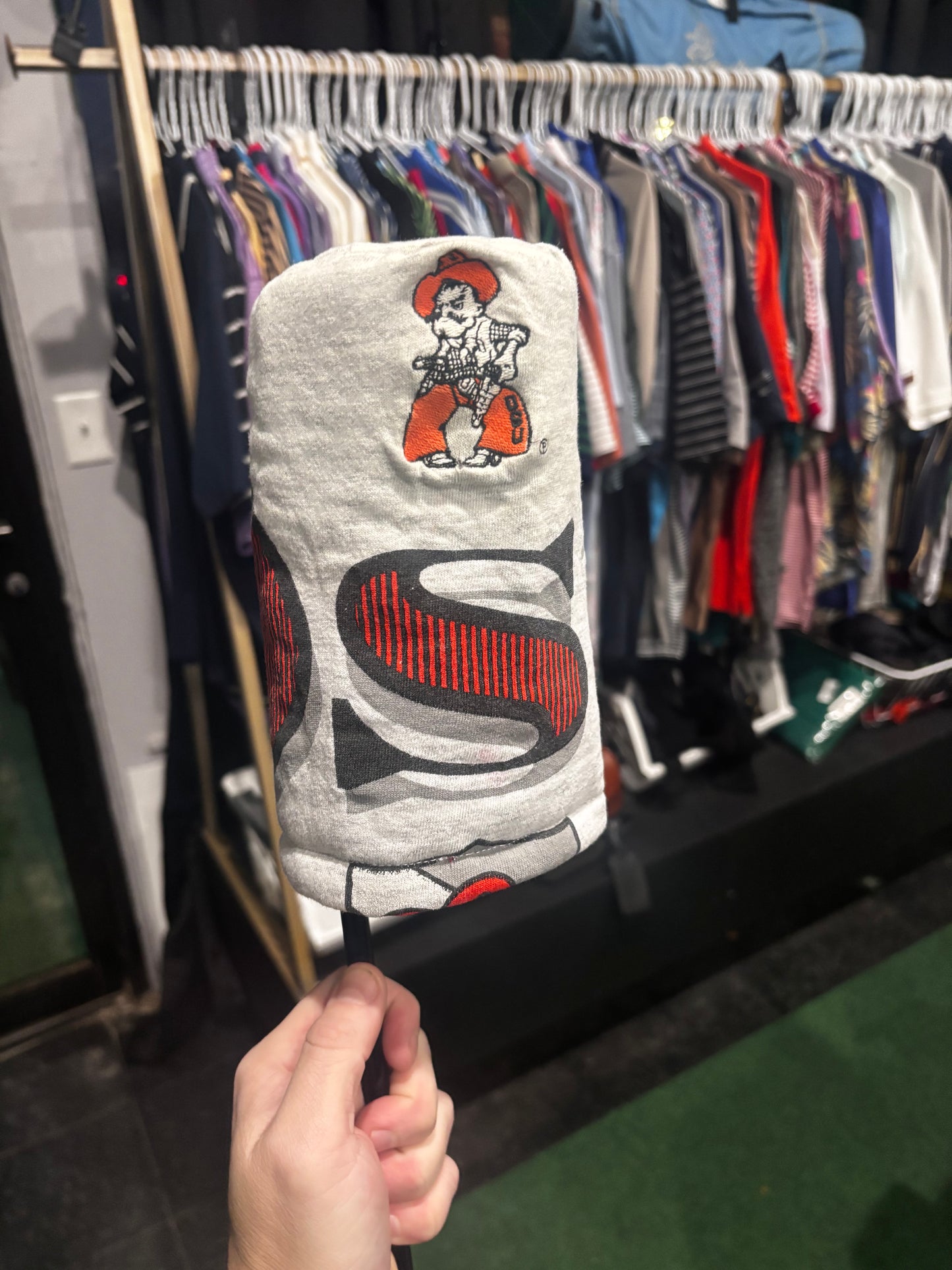 Vintage OSU Oklahoma State 1 of 1 headcover 3 wood small driver