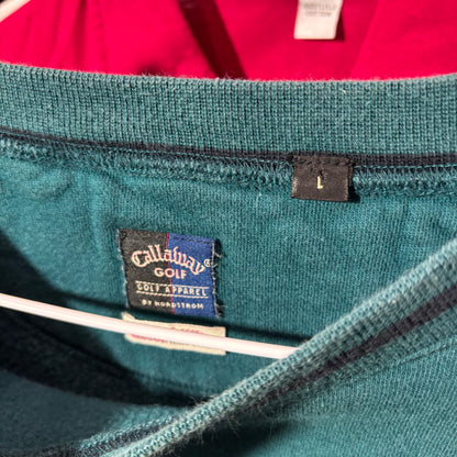 Vintage rare Callaway green sweatshirt golf crewneck large