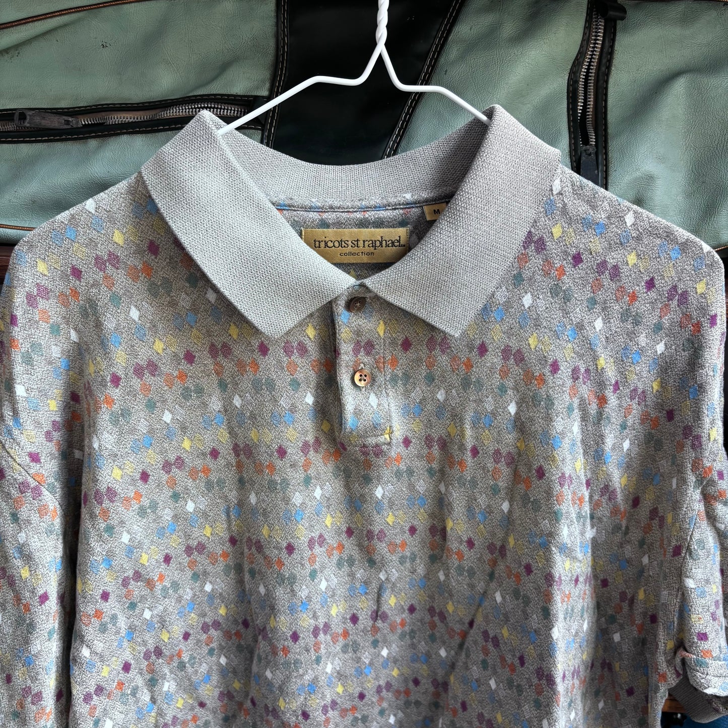 Vintage golf polo diamonds