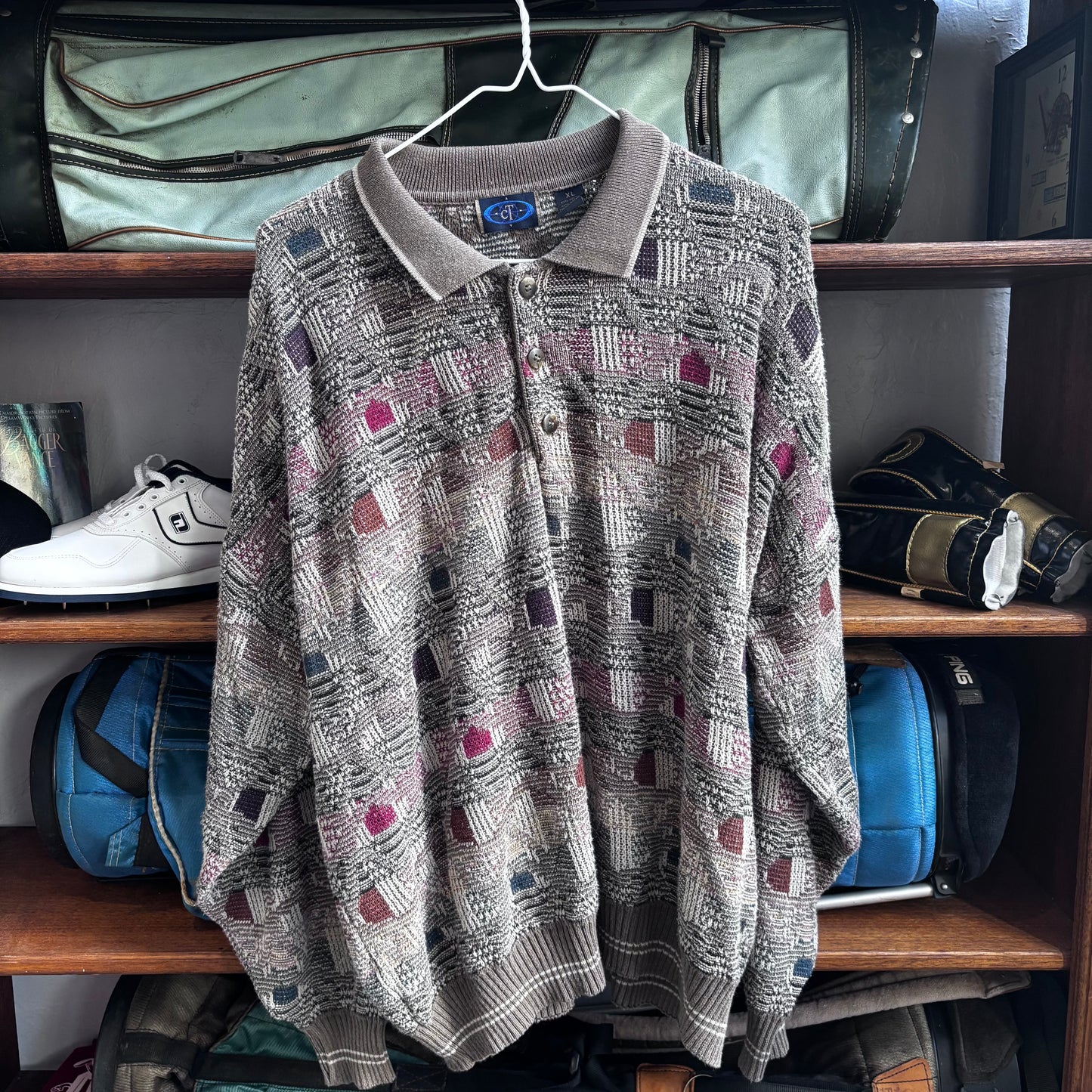 Vintage golf longsleeve polo