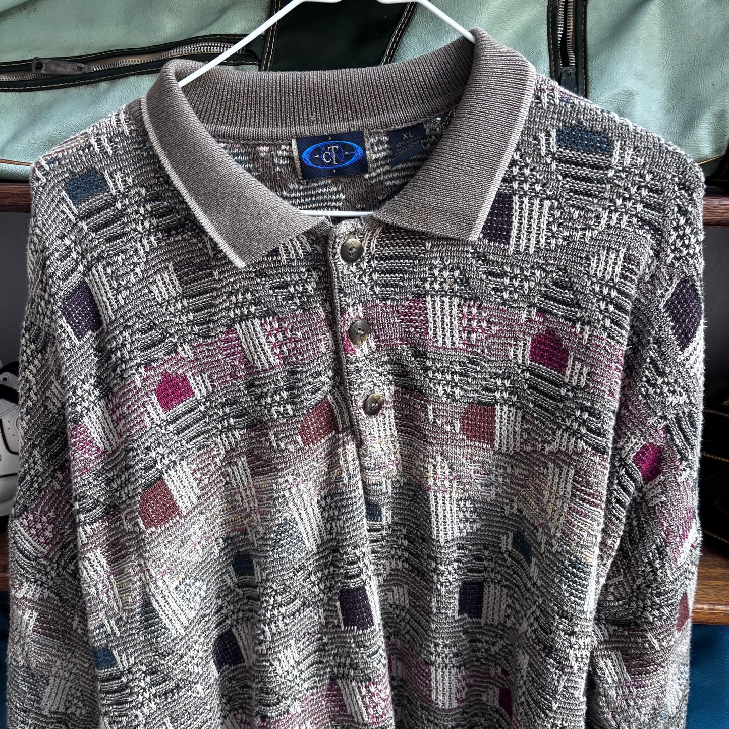 Vintage golf longsleeve polo