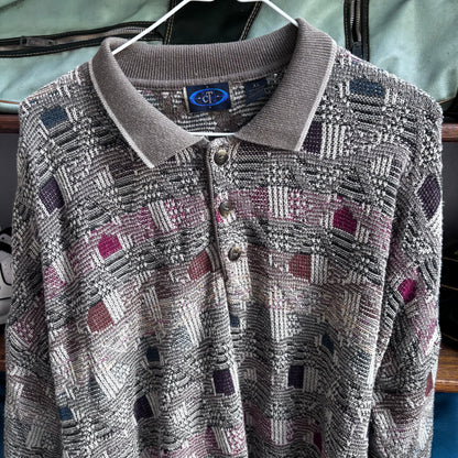 Vintage golf longsleeve polo